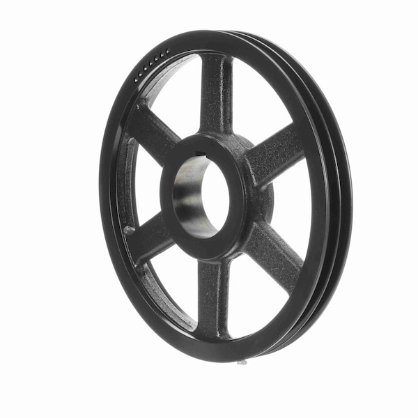 2 Groove Cast Iron Bushed Bore Multiple Sheave, 2B154R